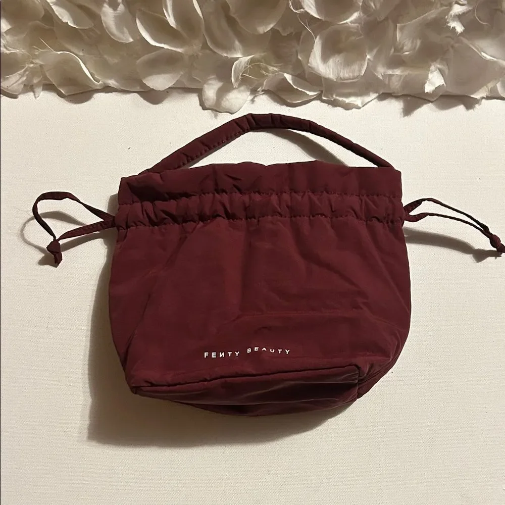 Fenty Beauty Burgundy Cosmetic Pouch